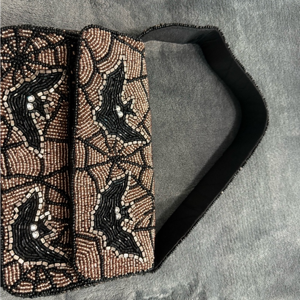 Beaded Bat Design Handbag